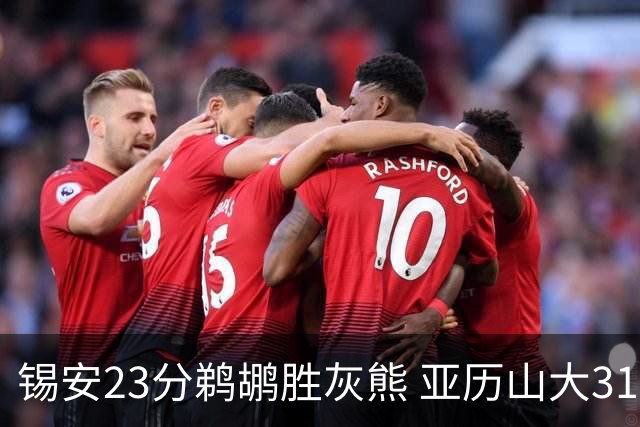 锡安23分鹈鹕胜灰熊 亚历山大31+10雷霆屠公牛
